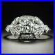 Art Deco Vintage Style Lab-Created 2.30 Ct Round Diamond Wedding Ring 925 Silver