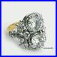 Art Deco Vintage Style Round Cut Lab Created Diamond Wedding 925 Sterling Silver