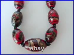 Art Deco Vintage Venetian Murano Art Glass Necklace