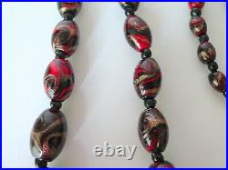 Art Deco Vintage Venetian Murano Art Glass Necklace