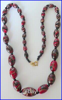 Art Deco Vintage Venetian Murano Art Glass Necklace