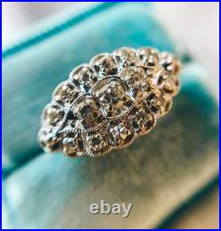 Art Engagement Antique Ring 925 Silver 0.52 Ct Simulated Diamond