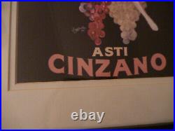 Asti Florio Cinzano Cappiello Giclee Print Drink Poster Bar Frame Advertisement