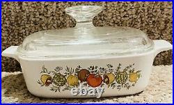 Authentic Vintage Corning Ware A-1-b Lechalote Spice Of Life Pryex Dish
