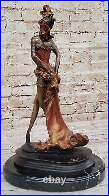 Broadway Drama Theatre Dancer Art Deco Vintage Jazz Bronze Marble Statue Gift