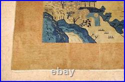Circa 1910's ANTIQUE ART DECO CHINESE WALTER NICHOLS RUG 8.1x9.7 ROOM SIZE