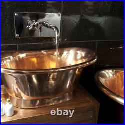 Copper Bathtub sink Countertop vanity Sink- Vintage Bath Basin Bathroom