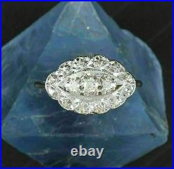 Engagement Stunning Vintage Art Deco Ring 14K White Gold Plated 2.1 Ct Diamond