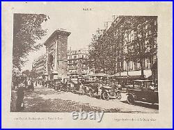 Gallery Wall Antique Prints Paris Architecture Framed Set Of 4 Vintage Sepia