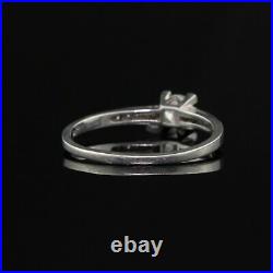 Incredible Vintage Art Deco Engagement Ring 1.62 Ct Diamond 14 White Gold Over