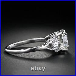 Lab-Created 2.10CT Round Cut Diamond Antique Art Deco Engagement & Wedding Ring