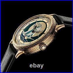 Men's Design Wrist Watch Vintage Mechanical 17J Restored Swiss Zenith Movement
