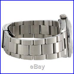 Mens Rolex Diamond Watch DateJust 36mm Stainless Steel Oyster Silver Dial 2 CT