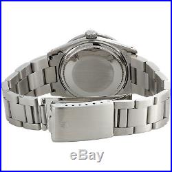 Mens Rolex Diamond Watch DateJust 36mm Stainless Steel Oyster Silver Dial 2 CT