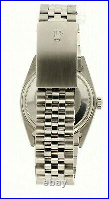 Mens Vintage ROLEX Oyster Perpetual Datejust 36mm BLACK Dial Watch