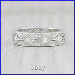 Openwork Vintage Art Deco Engagement Ring 2.10 Ct Diamond 14k White Gold Finish