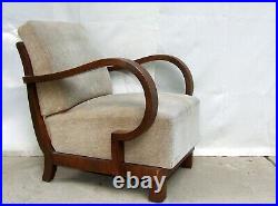 Pair of Art Deco Armchairs. Club Cocktail Chairs. Antique Vintage 1920s Halabala