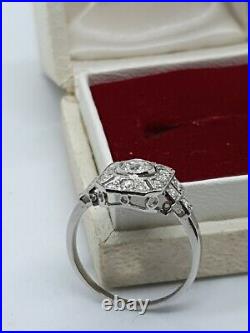 Platinum ART DECO Style Diamond Ring/PANEL RING VINTAGE