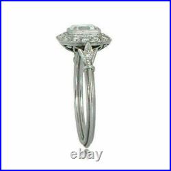 Retro Art deco Vintage Ring Woman's Moissanite Edwardian925 Silver Gift 7
