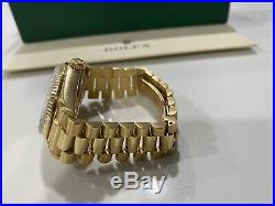 Rolex Day-date President 18k Yellow Gold White Roman Dial 36mm Watch 18038