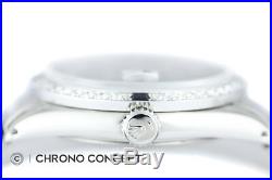Rolex Mens Datejust 18K White Gold & Stainless Steel Blue Vignette Diamond Watch