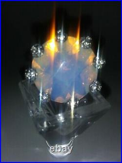 Stunning Vintage Art Deco Opalite Ring Sz 6.5 Super Rare Specimen That Glows