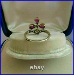 Stunning Vintage Art Deco Wedding Ring 14K White Gold Over 1.03 Ct Round Diamond