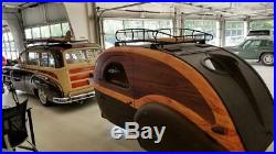 Teardrop Camper Camping Travel Trailer RV Vintage cargo morotcycle Art Deco