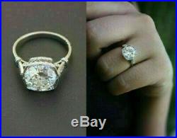 Unique Vintage Art Deco Engagement Wedding Ring 2.25Ct Diamond In 14K White Gold