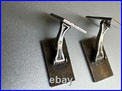 VINTAGE ART DECO ARGENTOR Cufflinks -Sterling silver 925 -Boar head hallmark