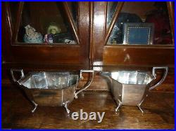 VINTAGE ART DECO E. VINER SHEFFIELD 1939 SOLID SILVER 4 Piece TEA SERVICE 1670gr