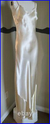 Vintage 1930s Dress Gown Silk Charmeuse