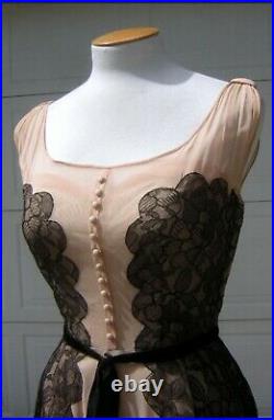 Vintage 1930s Nude/Sheer Gown/Party Dress