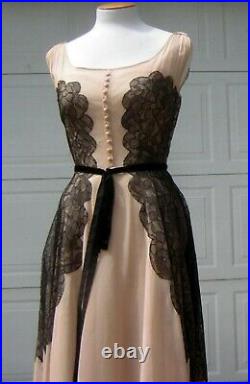 Vintage 1930s Nude/Sheer Gown/Party Dress