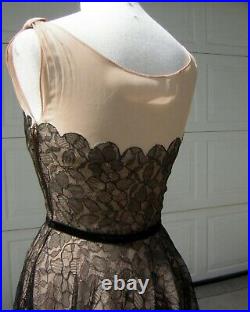 Vintage 1930s Nude/Sheer Gown/Party Dress