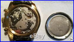 Vintage 1970s Heuer Chronograph Watch Valujoux 7765 1589 1611 1614 13-1 Box