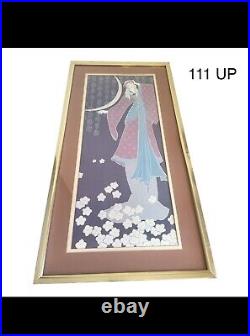 Vintage 1978 Lillian Shao Power Song Lithograph Art Deco
