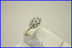 Vintage Antique 14K Gold Art Deco Diamond Wedding Engagement Ring 3.4g size 6