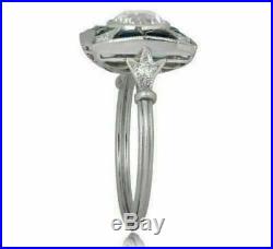 Vintage & Antique Retro Art Deco Engagement Ring 2 Ct Diamond 14K White Gold Fn