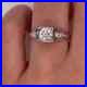 Vintage Art Deco 1.26Ct Round Cut Simulated Diamond Wedding Ring 14K White Gold