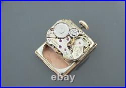 Vintage Art Deco 18k Rose Gold Rubies and Diamonds Ladies Watch