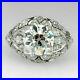 Vintage Art Deco 2.45Ct White Round Lab-Created Diamond Antique Engagement Rings