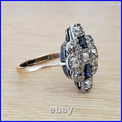Vintage Art Deco 2.80 Ct White Diamond Engagement Ring In 14K White Gold Finish