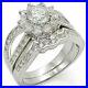 Vintage Art Deco 2.80Ct Round Cut White Diamond Wedding Ring 925 Sterling Silver