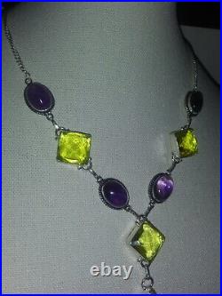 Vintage Art Deco Amethyst & Topaz 2-set For A Princess From Beverly Hills