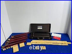 Vintage Art Deco Bakelite Mahjong Mah Jongg Set Game Butterscotch Case Tile Rack