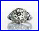 Vintage Art Deco Engagement Ring 3.05Ct Round Moissanite 14k White Gold Size 9.5
