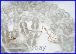 Vintage Art Deco Glass Orb 66 Long Necklace -95 orbs 295 grams