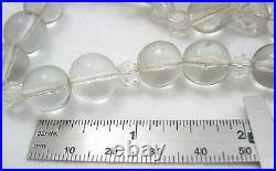 Vintage Art Deco Glass Orb 66 Long Necklace -95 orbs 295 grams