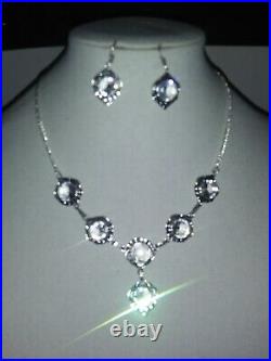 Vintage Art Deco Herkimer Diamonds 2-set For A Duchesse Beverly Hills